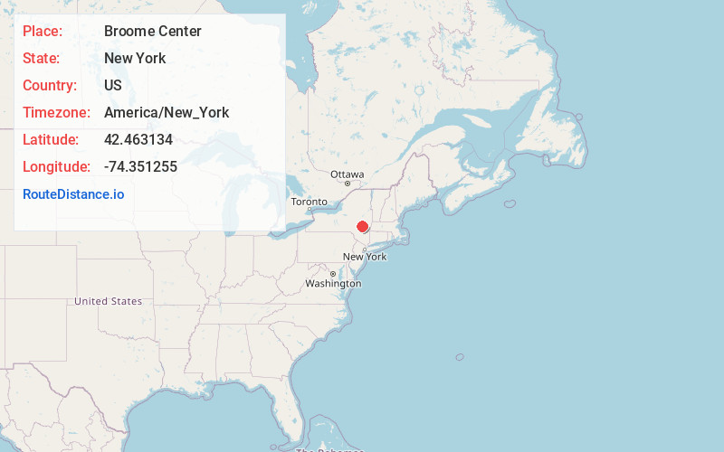 Map of Broome Center