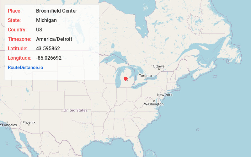 Map of Broomfield Center