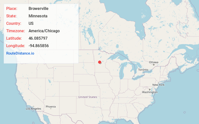 Map of Browerville