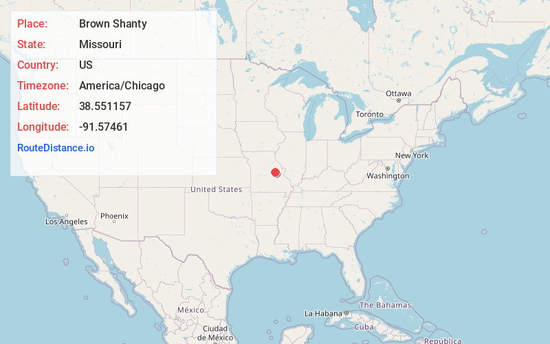 Map of Brown Shanty