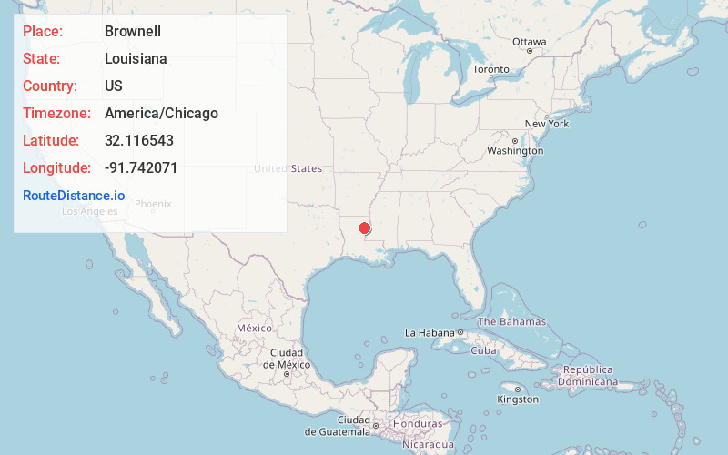 Map of Brownell