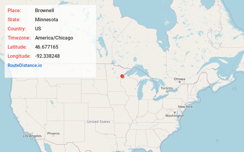Map of Brownell