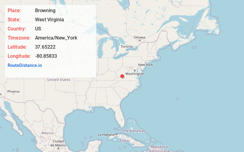 Map of Browning