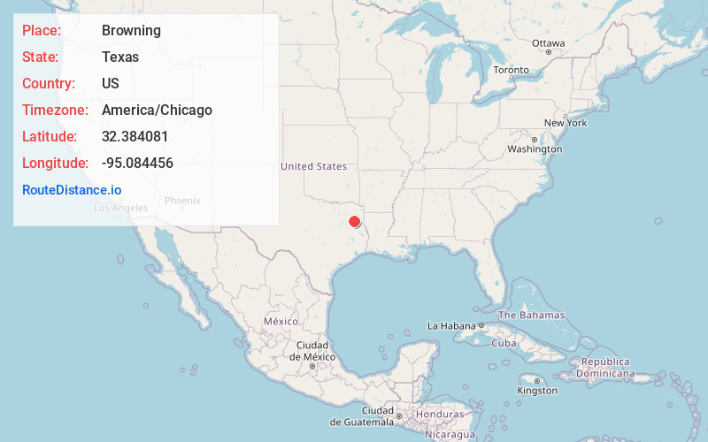 Map of Browning