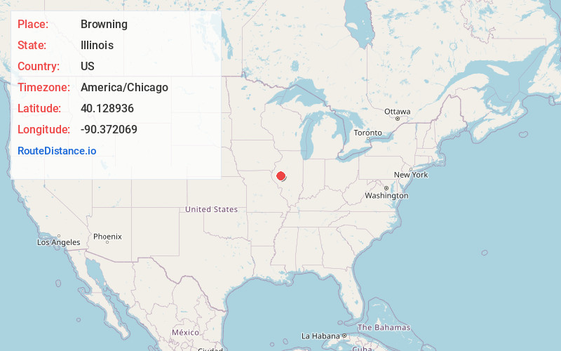 Map of Browning