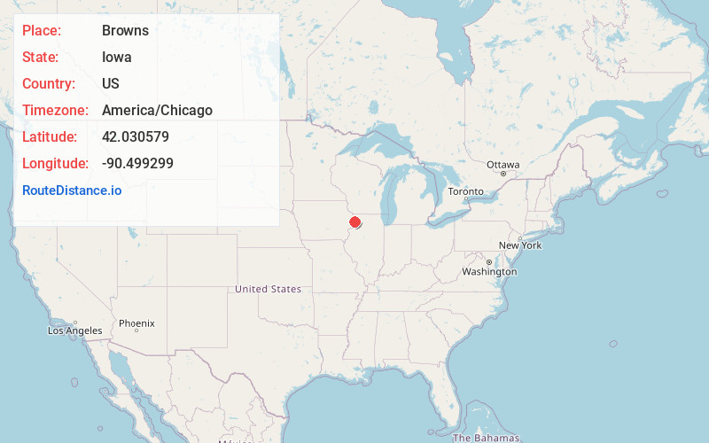 Map of Browns