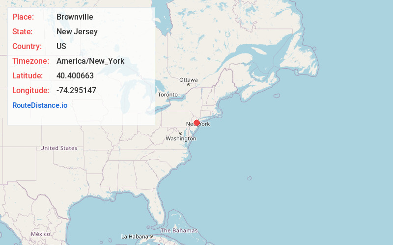 Map of Brownville