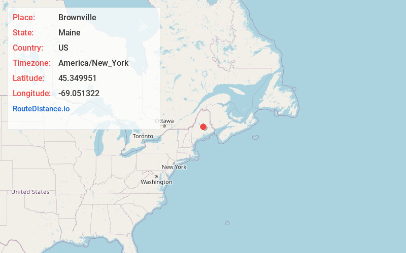 Map of Brownville