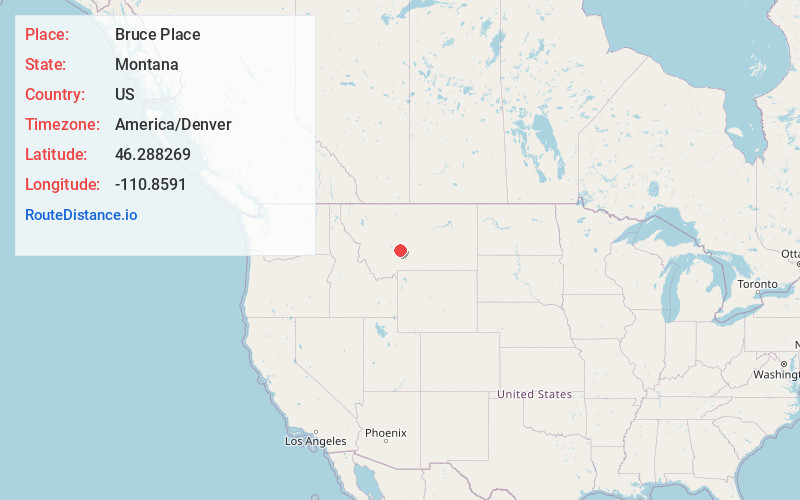 Map of Bruce Place