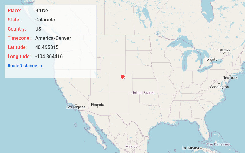 Map of Bruce