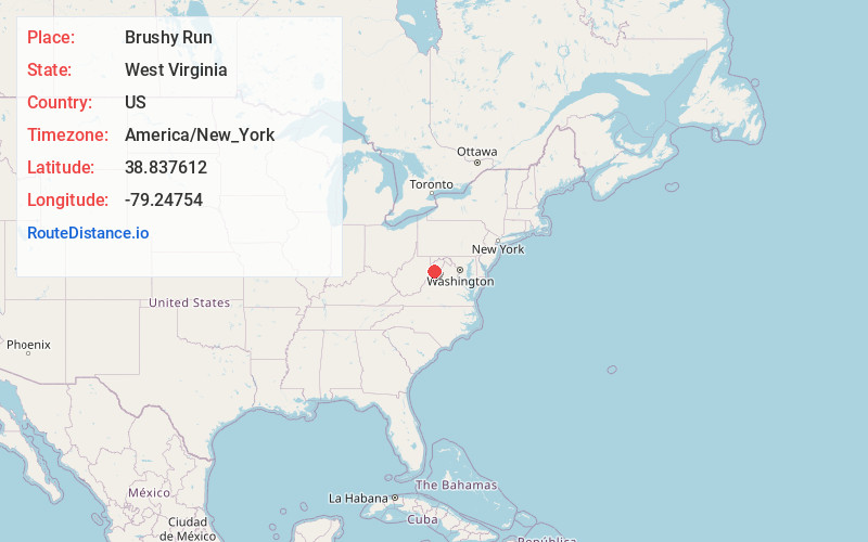Map of Brushy Run
