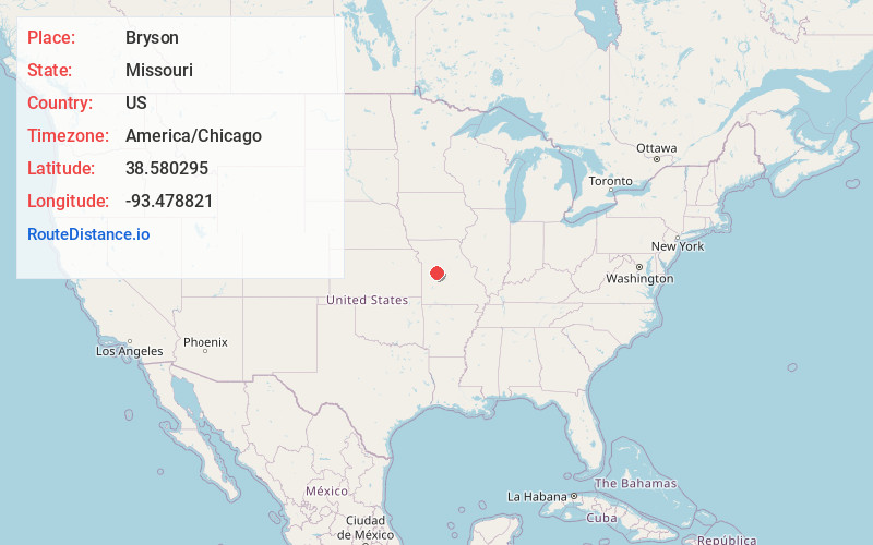 Map of Bryson