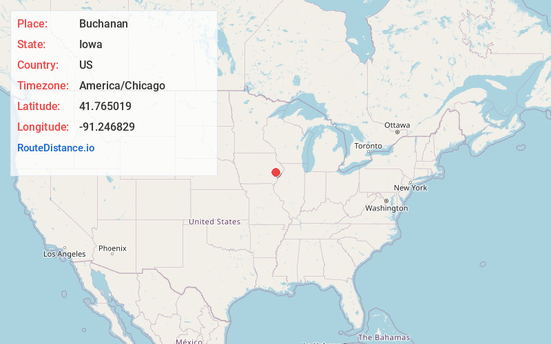 Map of Buchanan