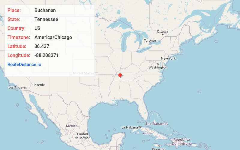 Map of Buchanan