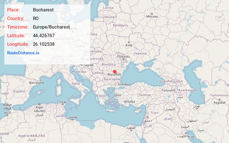 Map of Bucharest