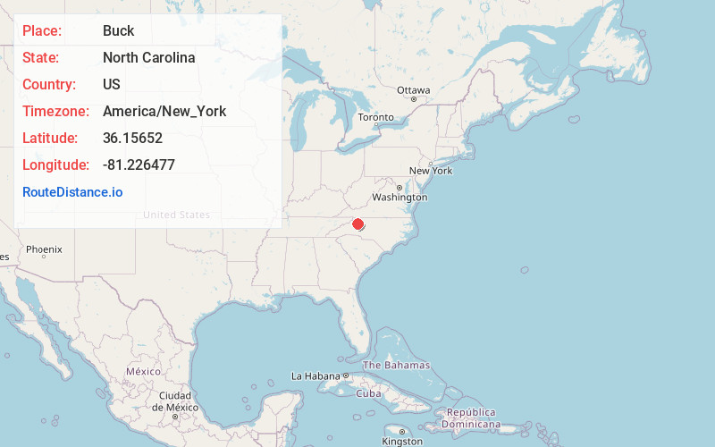Map of Buck