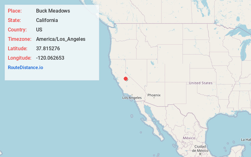 Map of Buck Meadows