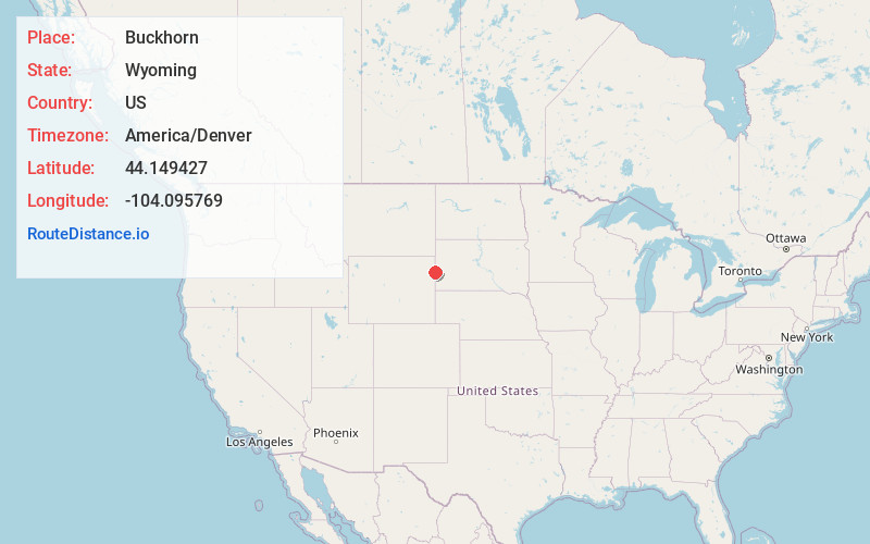 Map of Buckhorn
