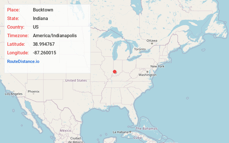 Map of Bucktown