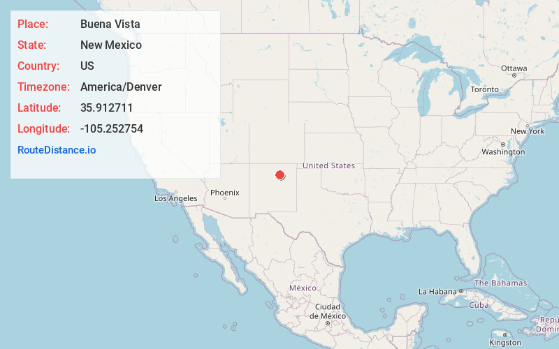 Map of Buena Vista