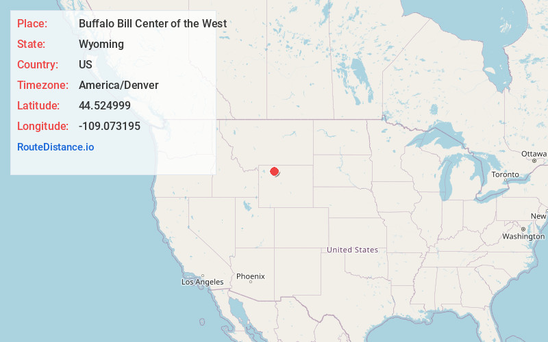 Map of Buffalo Bill Center of the West