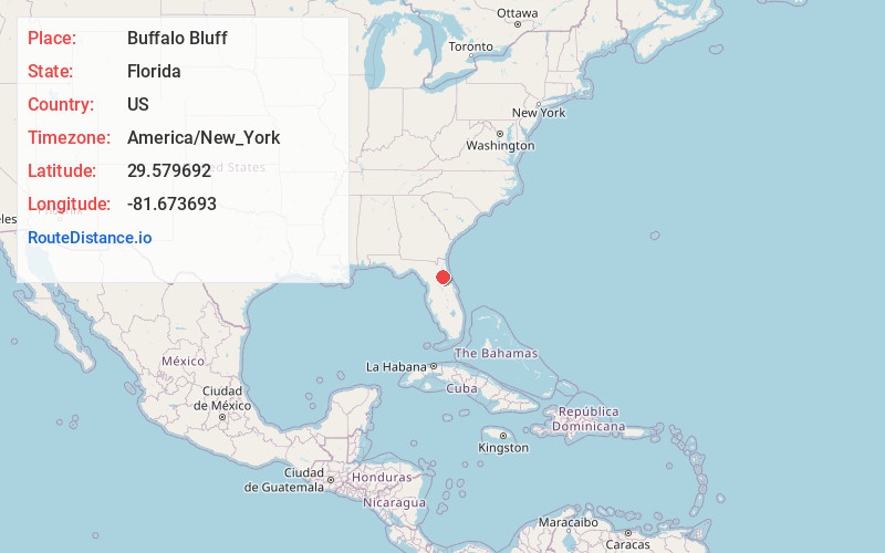 Map of Buffalo Bluff