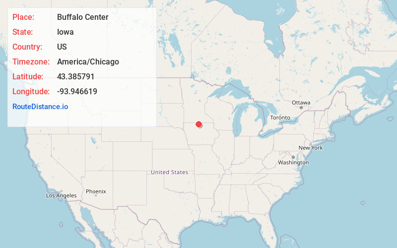 Map of Buffalo Center