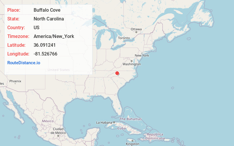 Map of Buffalo Cove