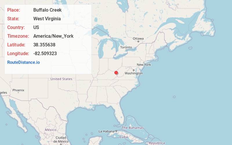 Map of Buffalo Creek
