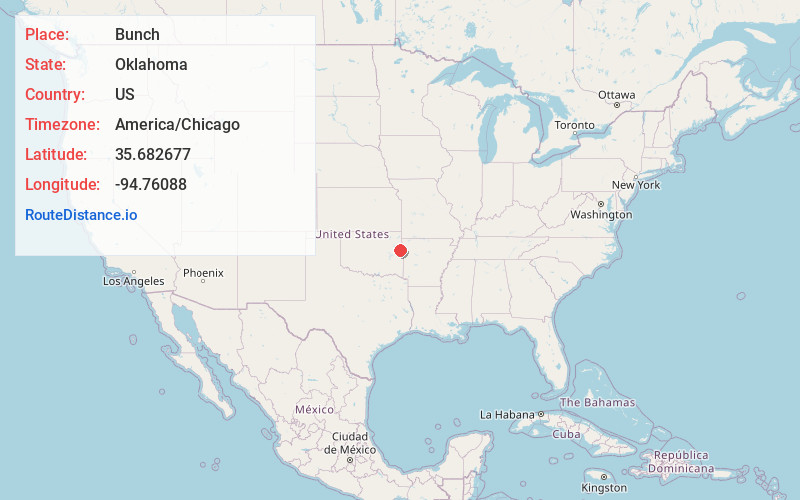 Map of Bunch