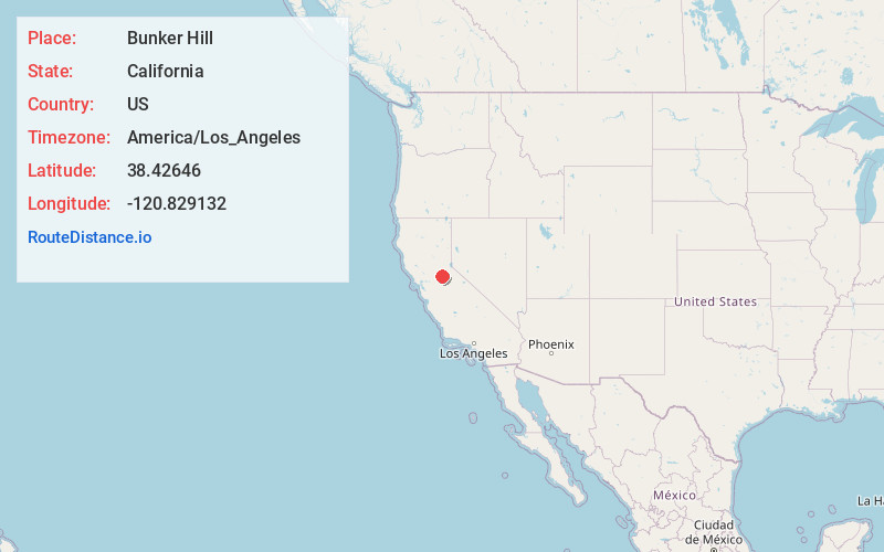 Map of Bunker Hill