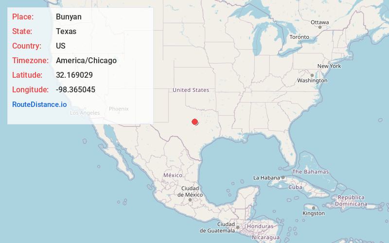 Map of Bunyan