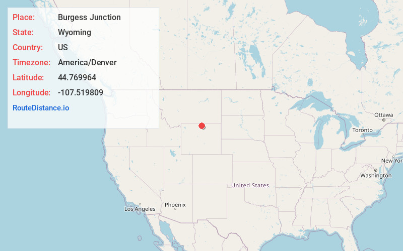Map of Burgess Junction