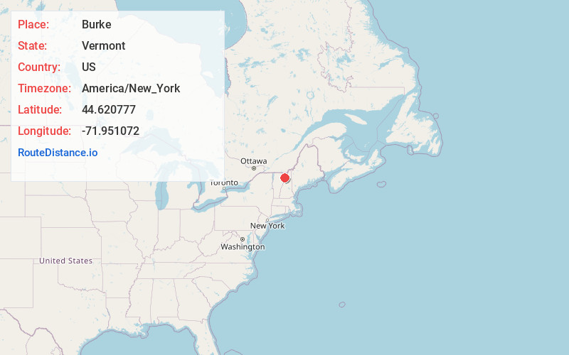 Map of Burke