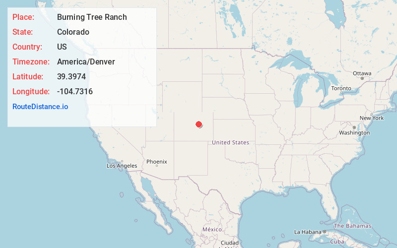 Map of Burning Tree Ranch