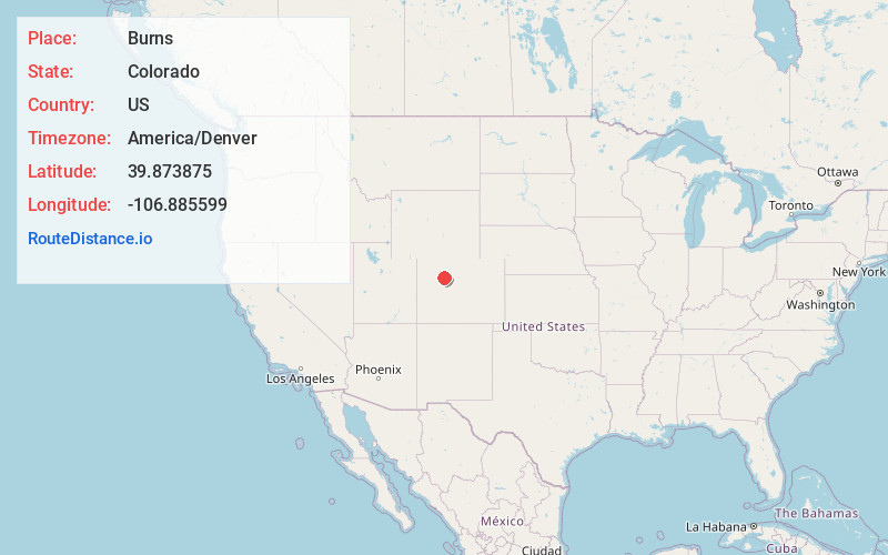 Map of Burns