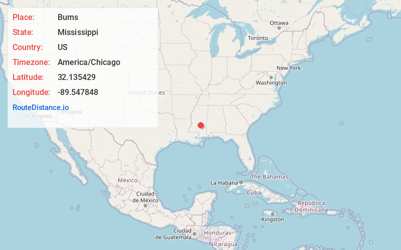 Map of Burns