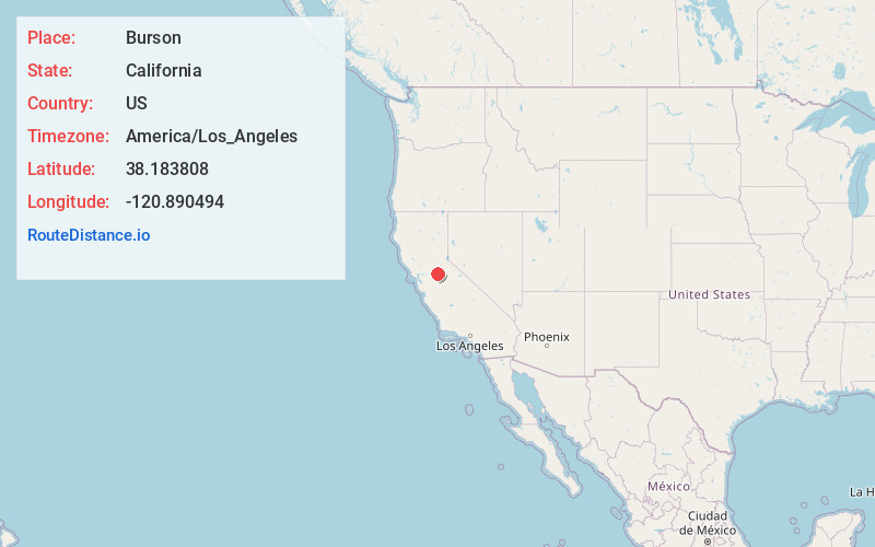 Map of Burson