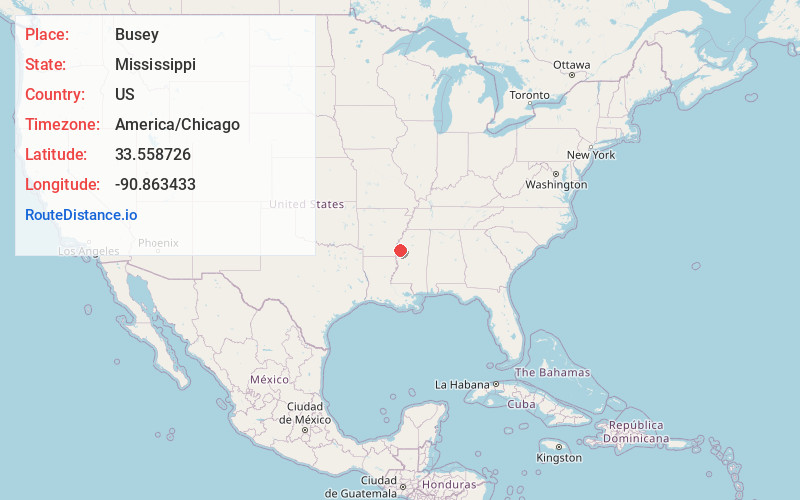 Map of Busey