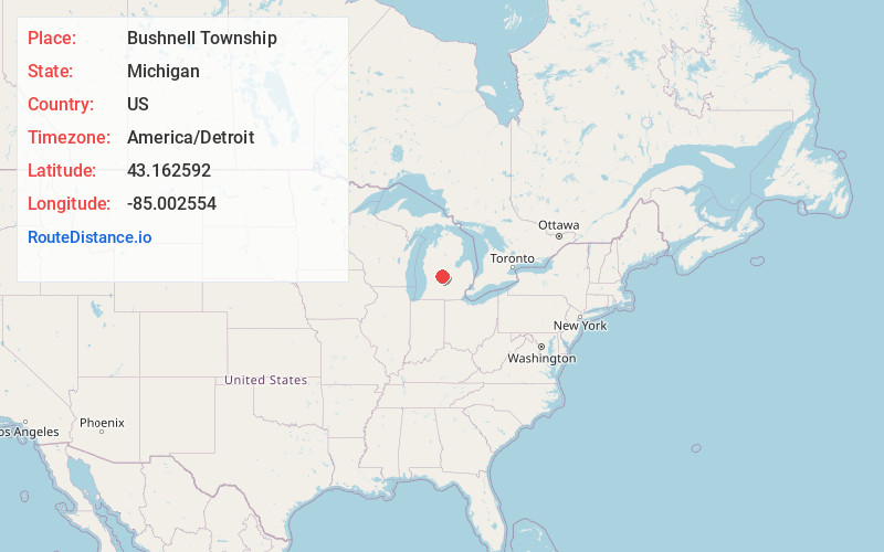 Map of Bushnell Township