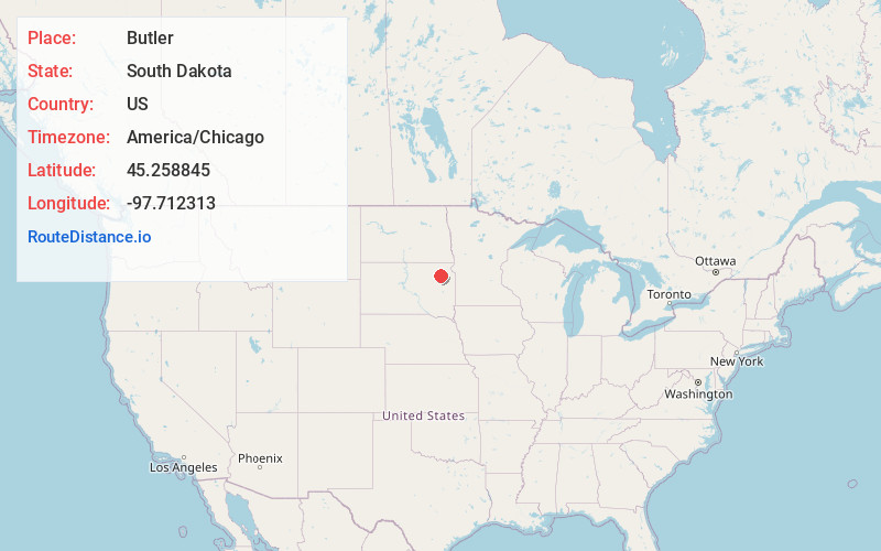 Map of Butler