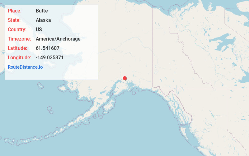 Map of Butte