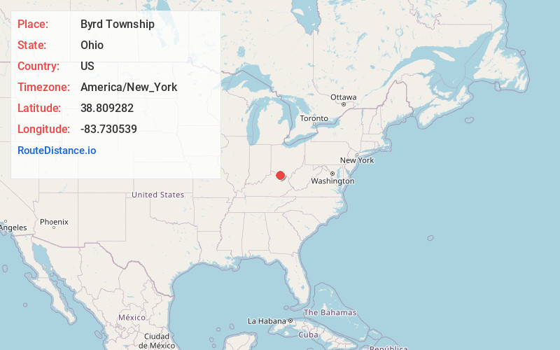 Map of Byrd Township