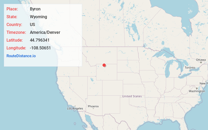 Map of Byron