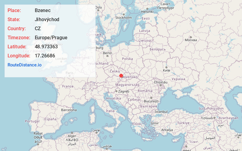 Map of Bzenec