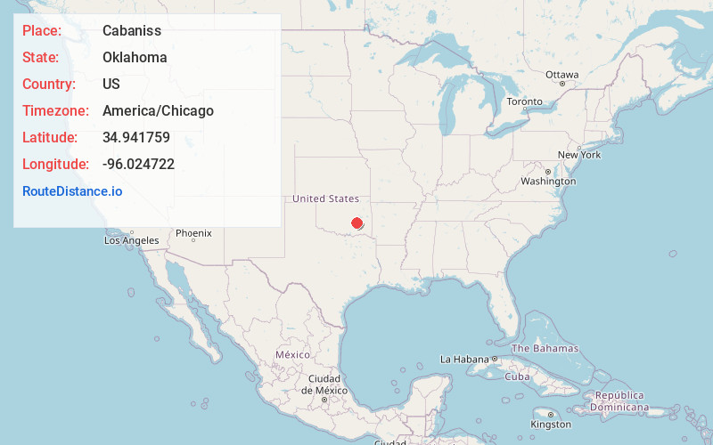 Map of Cabaniss