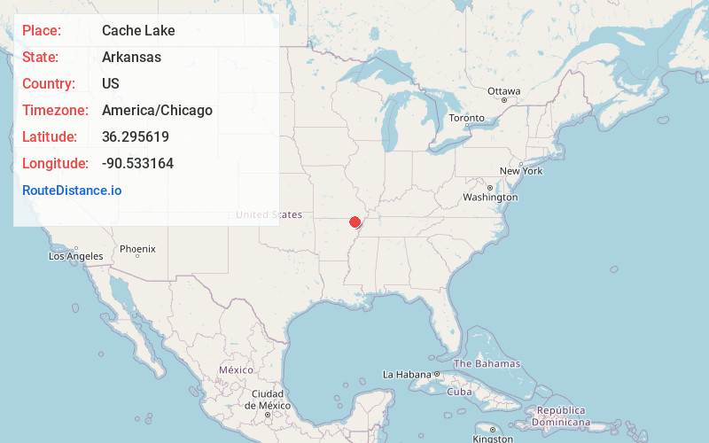 Map of Cache Lake