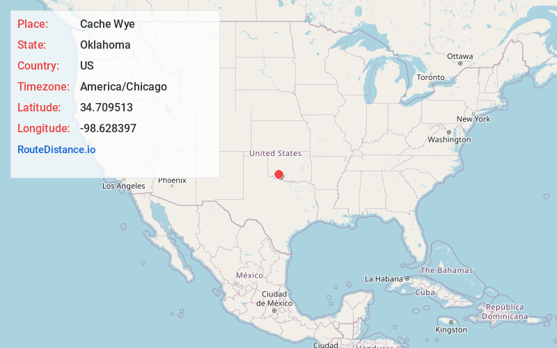 Map of Cache Wye
