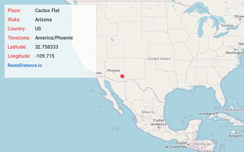 Map of Cactus Flat