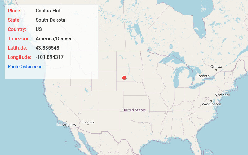 Map of Cactus Flat